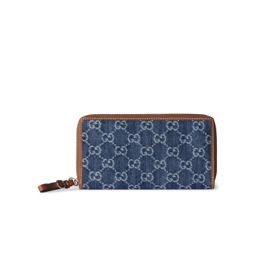 GUCCI GG EMBLEM ZIP AROUND WALLET 819122 02 (19*10*2.5cm)
